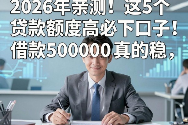 2026年亲测!这5个贷款额度高必下口子,借款50000真的稳!