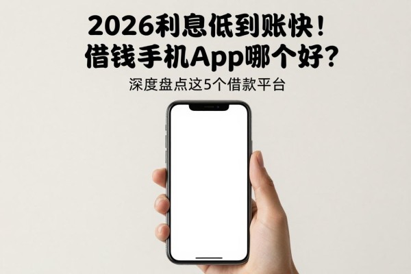 2026利息低到账快!借钱手机App哪个好?深度盘点这5个借款平台