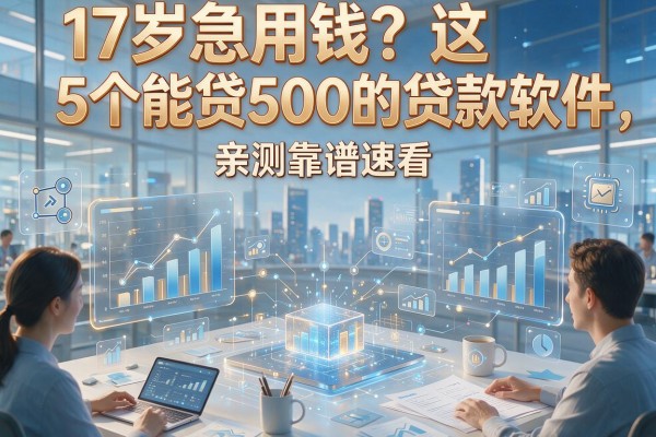 17岁急用钱？这5个能贷500的贷款软件，亲测靠谱速看！