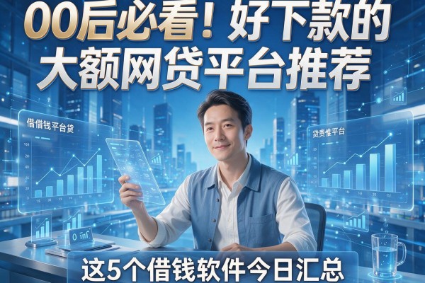 00后必看！好下款的大额网贷平台推荐，这5个借钱软件今日汇总