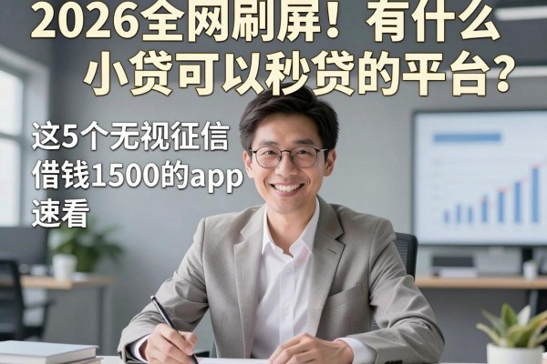 2026全网刷屏！有什么小贷可以秒贷的平台？这5个无视征信借钱1500的app速看