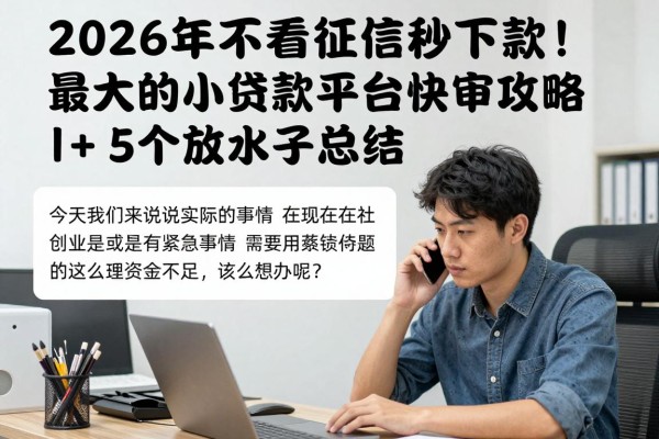 2026年不看征信秒下款!最大的小额贷款平台快审攻略+5个放水口子总结