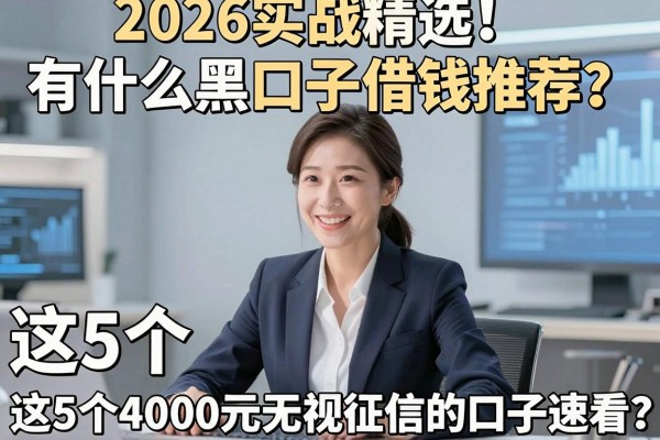 2026实战精选!有什么黑口子借钱推荐?这5个4000元无视征信的口子速看