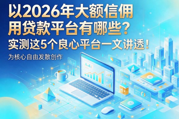 2026年大额信用贷款平台有哪些？实测这5个良心平台一文讲透！
