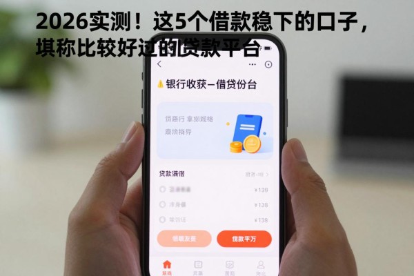 2026实测!这5个借款稳下的口子,堪称比较好过的贷款平台
