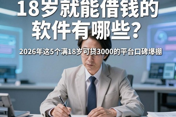 18岁就能借钱的软件有哪些？2026年这5个满18岁可贷3000的平台口碑爆棚
