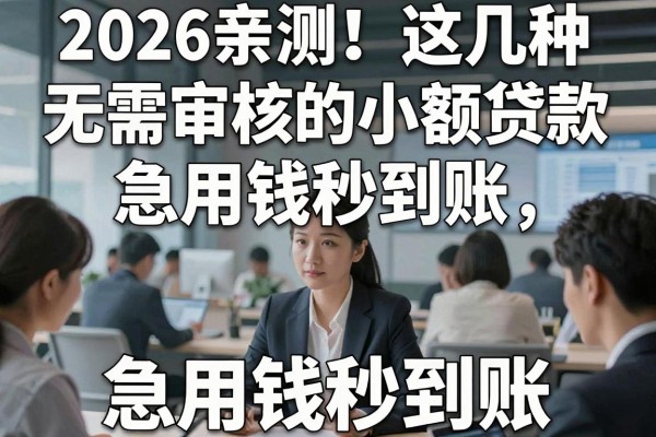 2026亲测!这几种无需审核的小额贷款,急用钱秒到账!