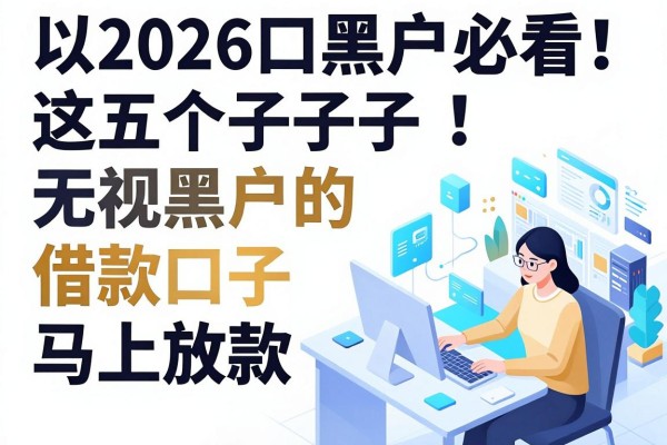2026口子黑户必看!这五个无视黑户的借款口子马上放款,隆重收集