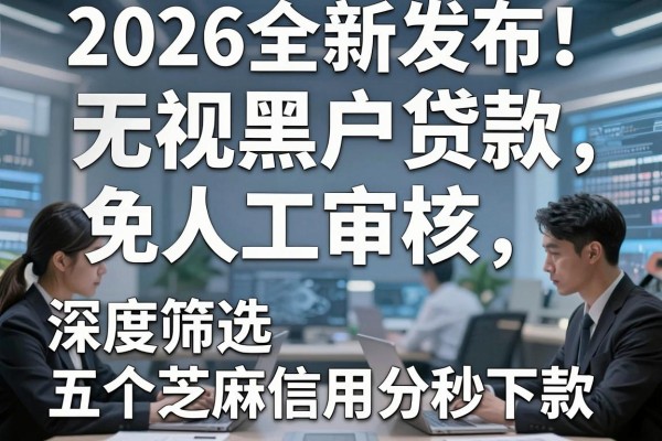 2026全新发布！无视黑户贷款，免人工审核，深度筛选五个芝麻信用分秒下款