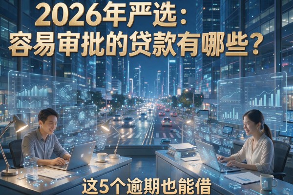 2026年严选：容易审批的贷款有哪些？这5个逾期也能借！