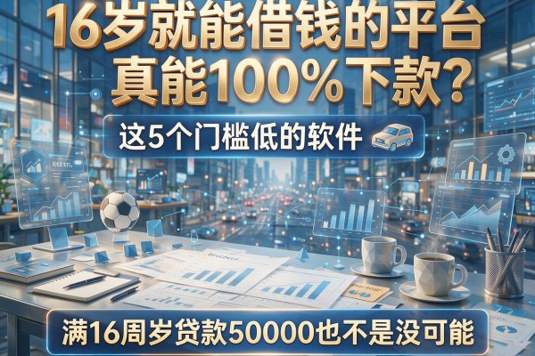 16岁就能借钱的平台真能100%下款？这5个门槛低的软件，满16周岁贷款50000也不是没可能！