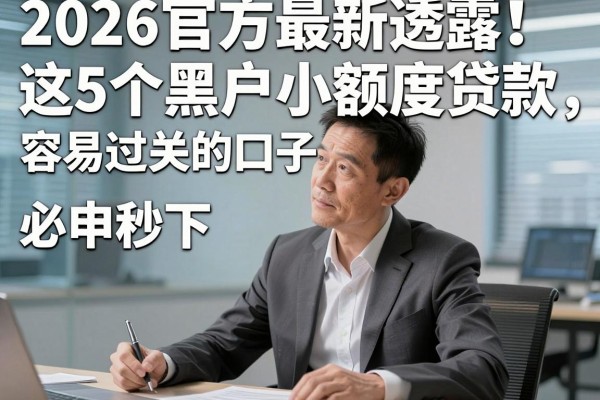 2026官方最新透露!这5个黑户小额度贷款容易过关的口子,必申秒下