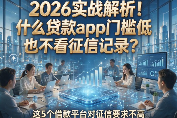 2026实战解析！什么贷款app门槛低也不看征信记录？这5个借款平台对征信要求不高
