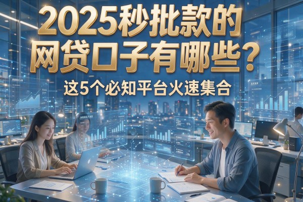 2025秒批款的网贷口子有哪些？这5个必知平台火速集合！