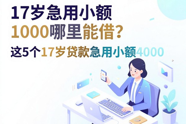 17岁急用小额1000哪里能借？这5个17岁贷款急用小额4000的软件也能看