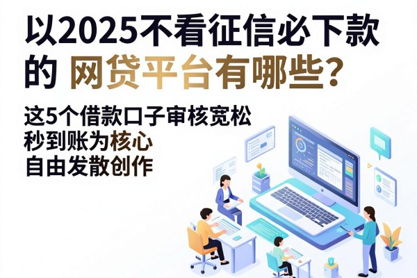 2025不看征信必下款的网贷平台有哪些?这5个借款口子审核宽松秒到账