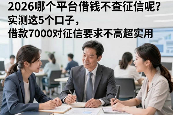 2026哪个平台借钱不查征信呢?实测这5个口子,借款7000对征信要求不高超实用!