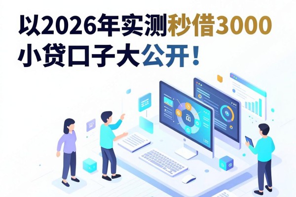 2026年实测秒借3000的小贷口子大公开!这5个稳下3000的网贷口子千万别错过