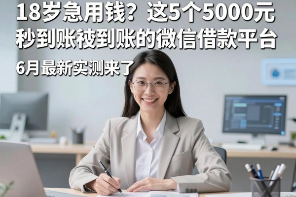 18岁急用钱？这5个5000元秒到账的微信借款平台，6月最新实测来了