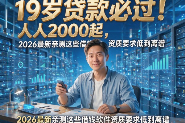 19岁贷款必过！人人2000起，2026最新亲测这些借钱软件资质要求低到离谱