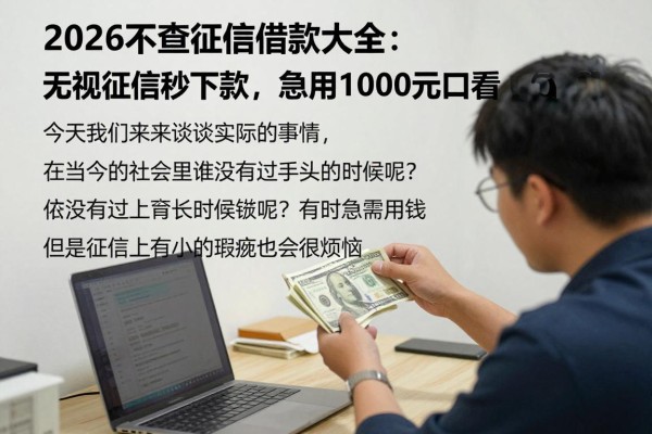 2026不查征信借款大全：无视征信秒下款，急用1000元必看口子汇总