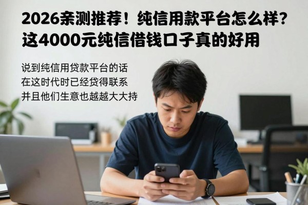2026亲测推荐!纯信用贷款平台怎么样?这4000元纯信用借款口子真的好用!