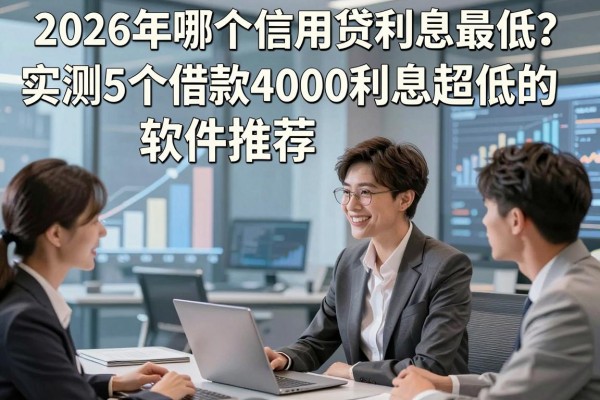 2026年哪个信用贷利息最低？实测5个借款4000利息超低的软件推荐