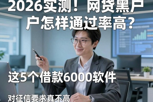 2026实测!网贷黑户怎样通过率高?这5个借款6000软件对征信要求真不高