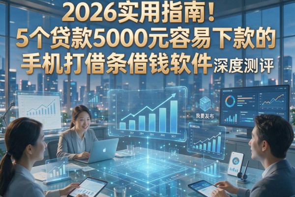 2026实用指南！5个贷款5000元容易下款的手机打借条借钱软件深度测评