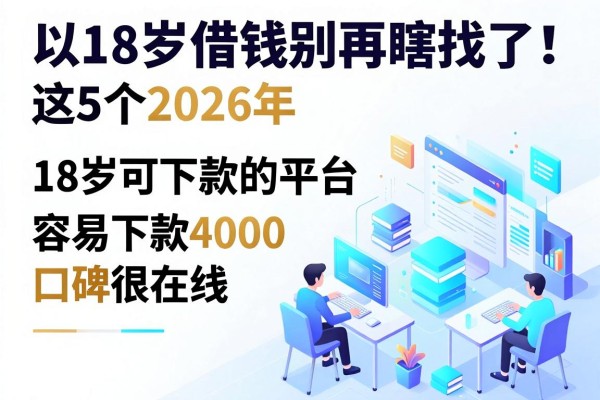 18岁借钱别再瞎找了!这5个2026年18岁可下款的平台,容易下款4000口碑很在线
