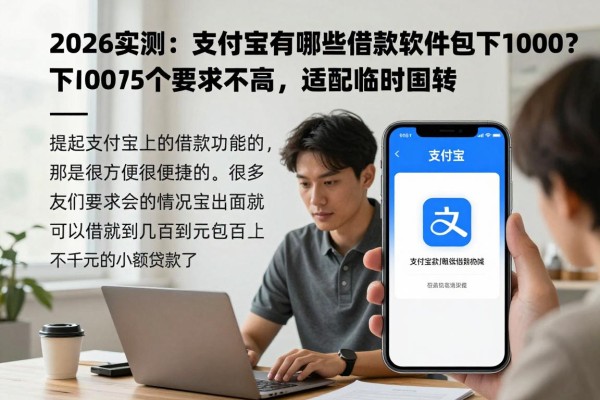 2026实测：支付宝都有哪些借款软件包下1000？这5个要求不高，适配临时周转