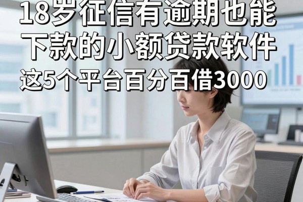 18岁征信有逾期也能下款的小额贷款软件,这5个平台百分百借3000!