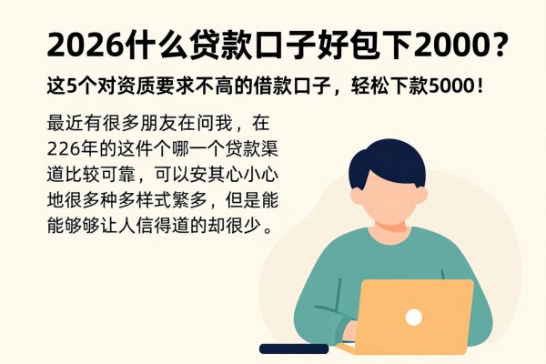 2026什么贷款口子好包下2000？这5个对资质要求不高的借款口子，轻松下款5000！