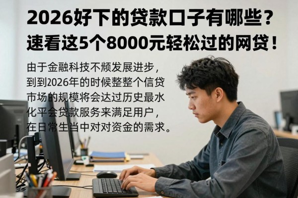 2026好下的贷款口子有哪些？速看这5个8000元轻松过的网贷！