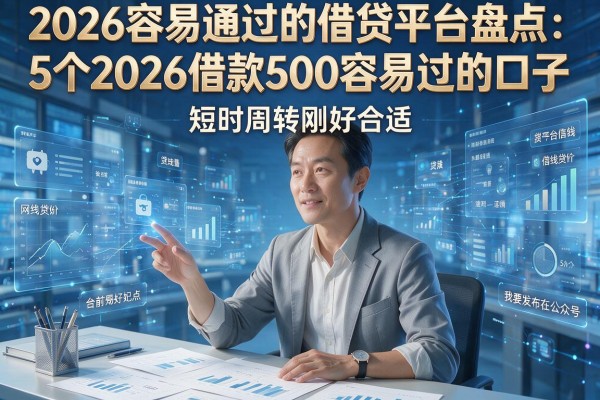 2026容易通过的借贷平台盘点：5个2026借款500容易过的口子，短时周转刚好合适