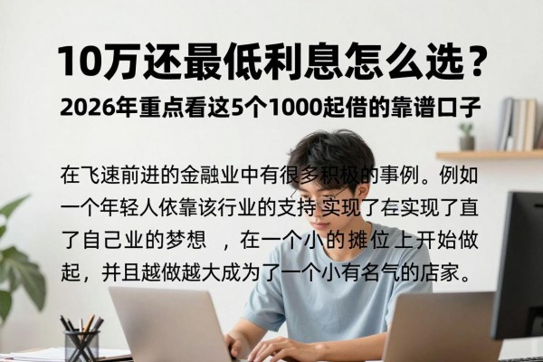 10万还最低利息怎么选?2026年重点看这5个1000起借的靠谱口子