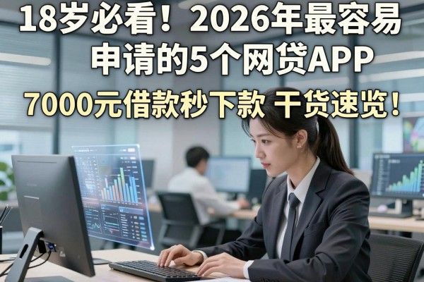 18岁必看!2026年最容易申请的5个网贷APP,7000元借款秒下款干货速览