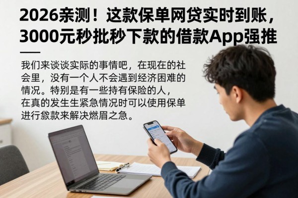 2026亲测！这款保单网贷实时到账，3000元秒批秒下款的借款App强推
