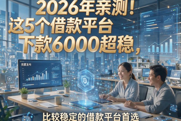 2026年亲测！这5个借款平台下款6000超稳，比较稳定的借款平台首选