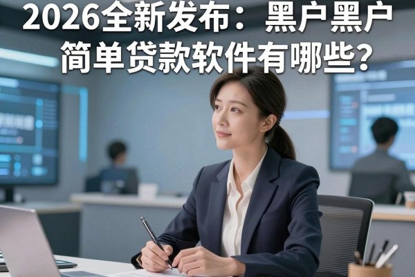 2026全新发布:黑户黑户简单贷款软件有哪些?顺带盘点5个黑户借款简单3000的口子