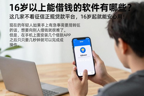 16岁以上能借钱的软件有哪些?这几家不看征信正规贷款平台,16岁起就能安心用!