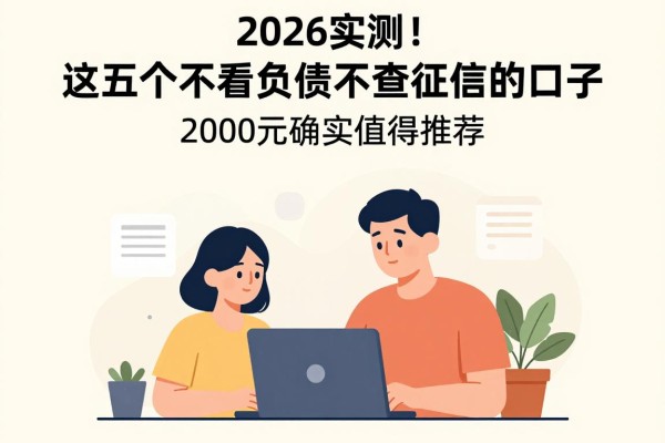2026实测！这五个不看负债不查征信的口子，2000元确实值得推荐