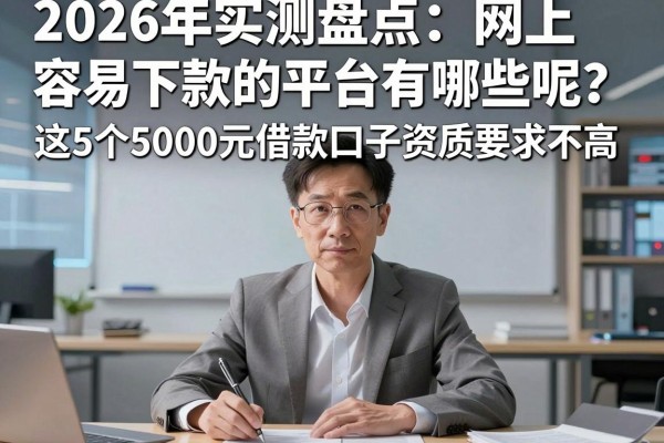 2026年实测盘点：网上容易下款的平台有哪些呢？这5个5000元借款口子资质要求不高！