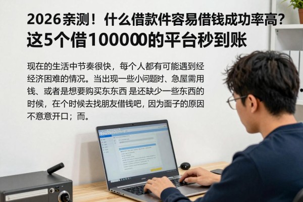 2026亲测!什么借款软件容易借钱成功率高?这5个借10000的平台秒到账