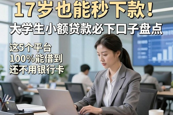 17岁也能秒下款！大学生小额贷款必下口子盘点，这5个平台100%能借到还不用银行卡