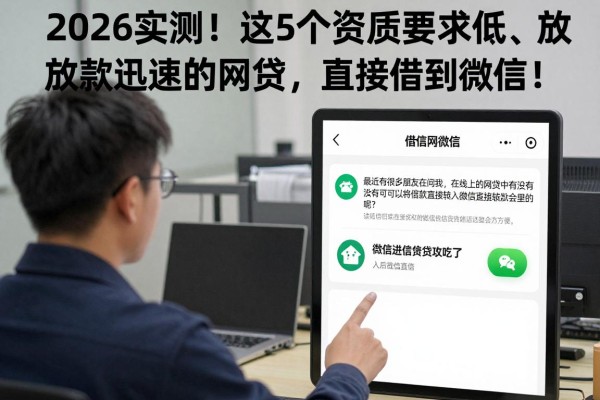 2026实测！这5个资质要求低、放款迅速的网贷，直接借到微信！