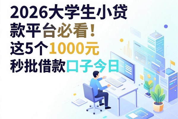 2026大学生小贷款平台必看!这5个1000元秒批借款口子今日梳理