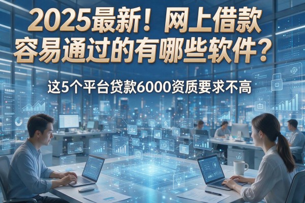 2025最新！网上借款容易通过的有哪些软件？这5个平台贷款6000资质要求不高