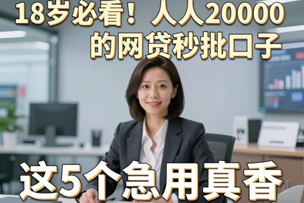 18岁必看!人人2000的网贷秒批口子,这5个急用真香!