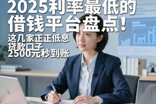 2025利率最低的借钱平台盘点!这几家正规低息贷款口子2500元秒到账,确实方便